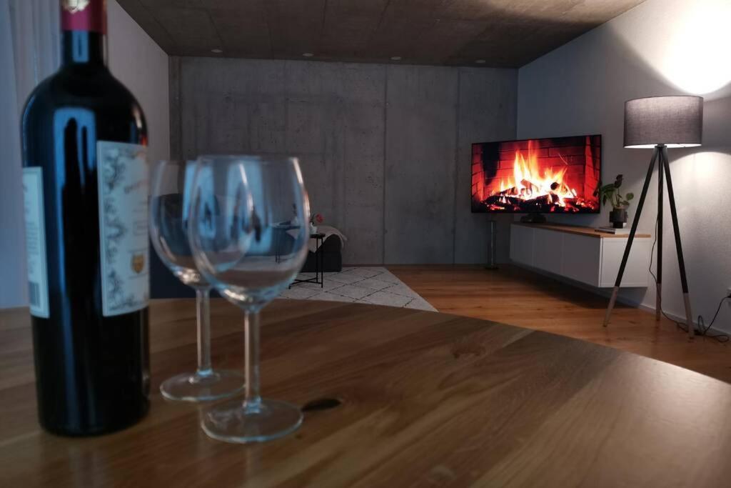 Moderne Ferienwohnung Rhenum Mit Wallbox Waldshut-Tiengen Buitenkant foto